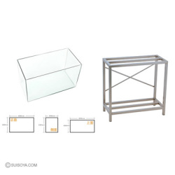 【送料無料】シンプル６０cm水槽＋キャビネット セット