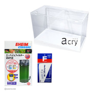 【国産アクリル水槽セット】acry(アクリ) 60cmアクリル水槽 エーハイム外部式フィルタークラシック2213 コケ取りスクレーパー付き