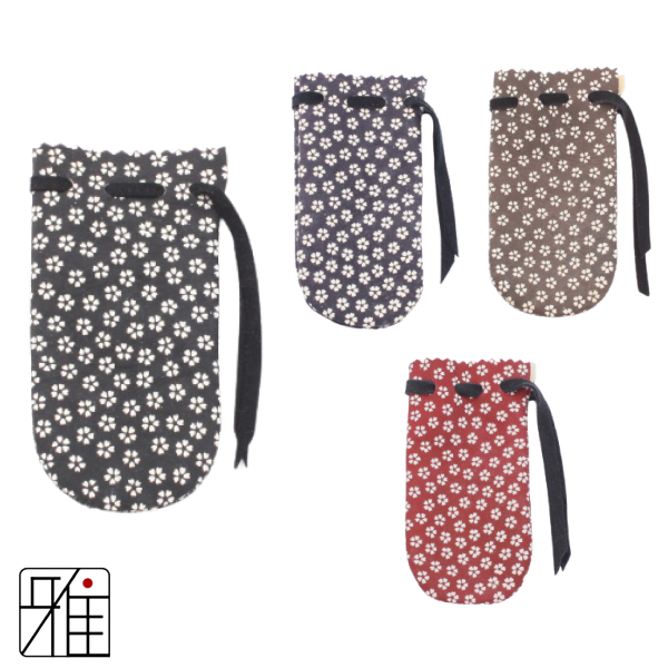 弓道 弓 石突 鹿革製 小桜柄 【メール便可】