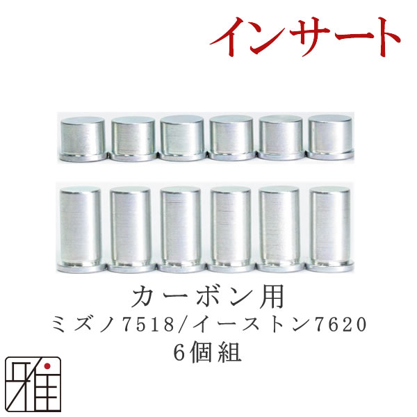 弓道 矢 インサート 6個組｜【ミズノ7518】【 イーストン7620】 【1.5g・3.1g】【メール便可】