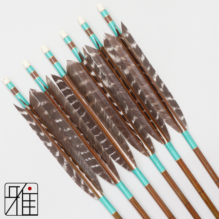 弓道 イーストン カーボン矢 ターキートラ班羽 7620|6本組|矧糸:緑系|768104