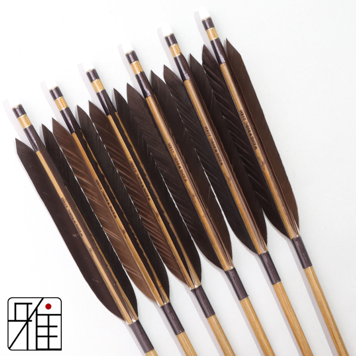 弓道 ミズノ カーボン矢 黒手羽 WENEW 80BC|6本組|矧糸:灰系|809403