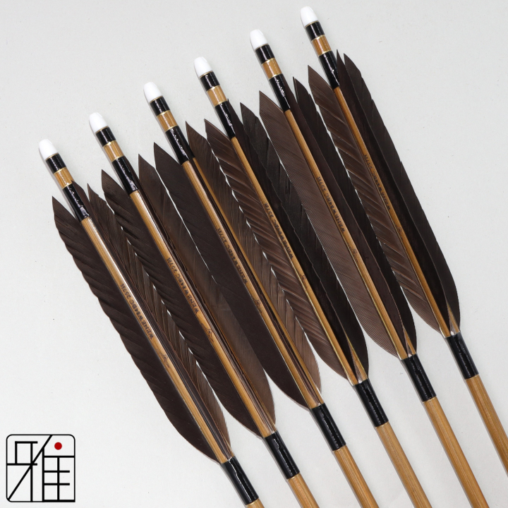 弓道 ミズノ カーボン矢 黒手羽 WENEW 84BC|6本組|矧糸:黒系|849501