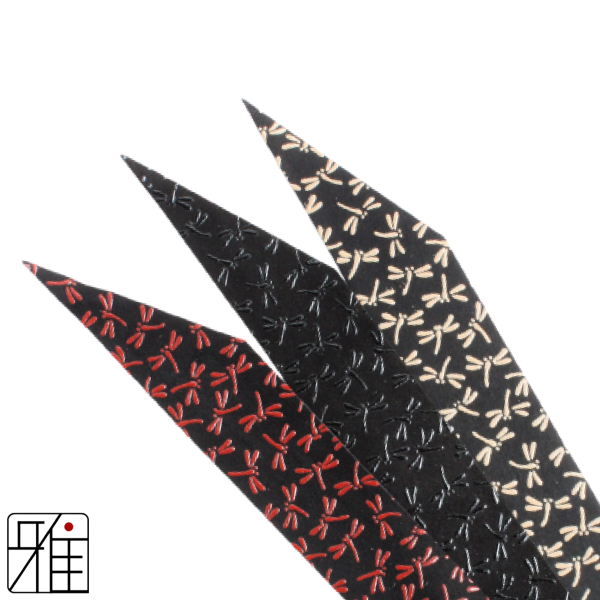 弓道 握り革 鹿革 印伝とんぼ柄【メール便可】