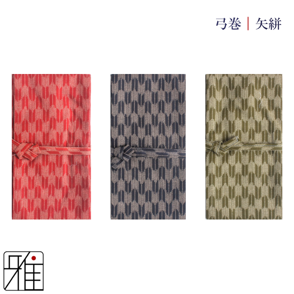 弓道 弓 プリント弓巻 和柄 矢絣【メール便可】