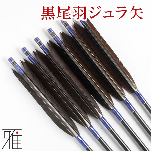 11本 えぐれる 黒鷲£ターキーセット ジュラルミン矢