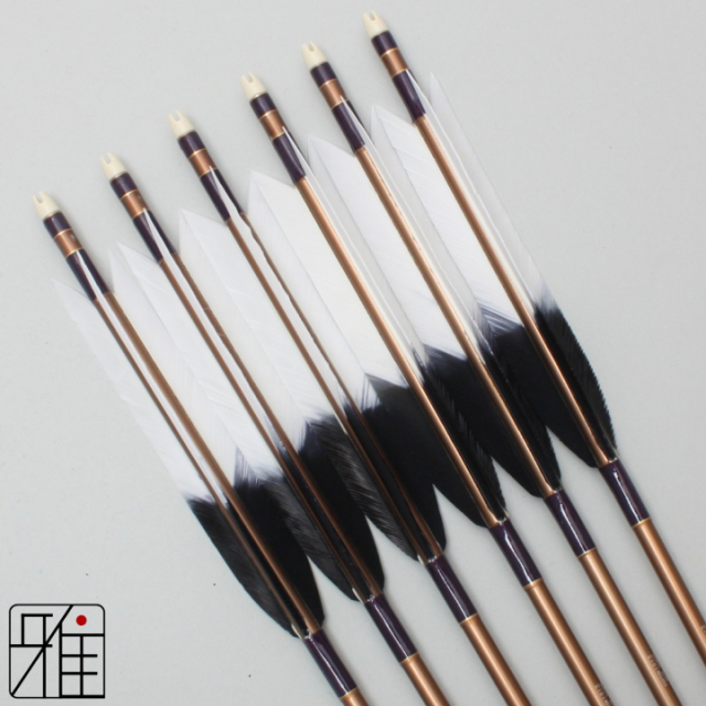 弓道 矢 ジュラ矢 ターキー染羽 1913｜6本組｜翠山弓具店 suizan kyugu