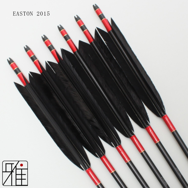 弓道 弓具 近的用 ジュラ矢 ターキー単色染羽 2015｜6本組 【YA20016】 