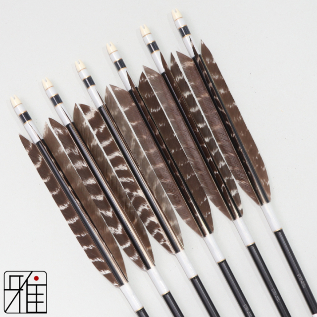 弓道 ジュラ矢 ターキートラ班 2015黒|6本組|矧糸:白系|202048