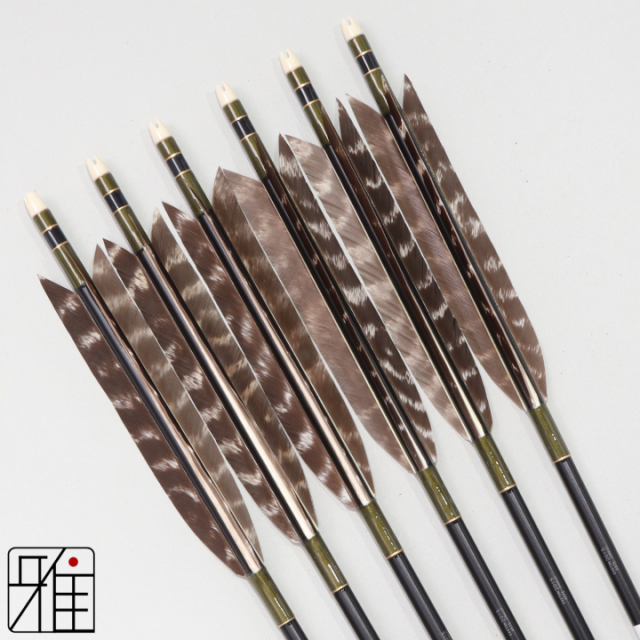 弓道 ジュラ矢 ターキートラ班 2015黒|6本組|矧糸:緑系|202050