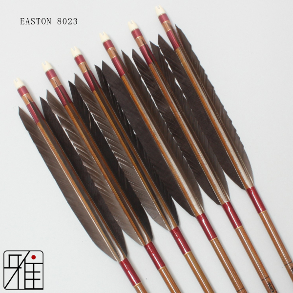 弓道　弓　矢 楽天市場】弓道 矢 ジュラルミン矢 6本組ターキー手描染羽 1913
