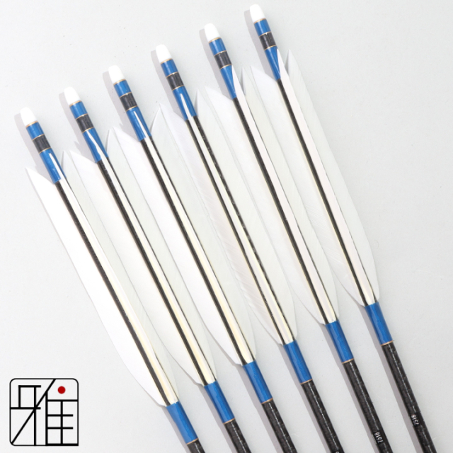 弓道 矢 ミズノ カーボン矢 ターキー白羽 WENEW 7518|6本組|弓具通販