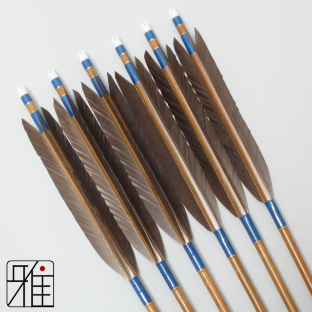 弓道 矢 ミズノ カーボン矢 黒手羽 WENEW 76BC｜6本組｜翠山弓具店  