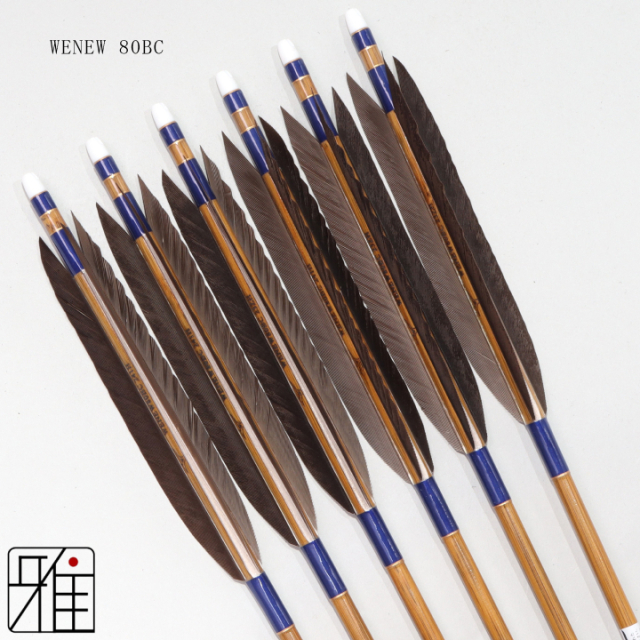 弓道　矢 弓道 矢 ミズノ カーボン矢 黒手羽 WENEW 80BC|6本組|弓具通販 弓具 弓