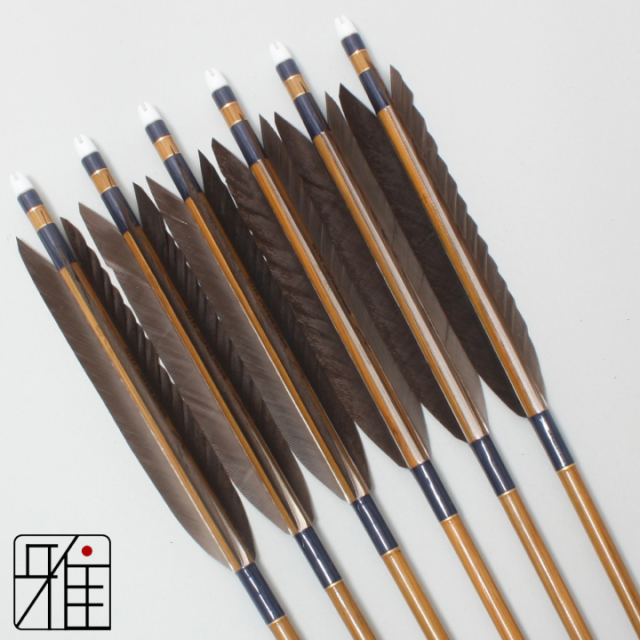 弓道 近的矢 8本組 弓道 矢 ミズノ カーボン矢 黒手羽 WENEW 84BC｜6本組｜翠山弓具