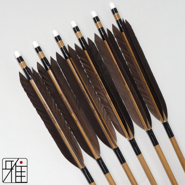 弓道 ミズノ カーボン矢 黒手羽 WENEW 84BC|6本組|矧糸:黒系|849501