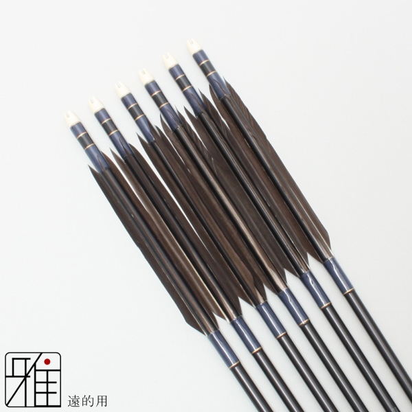 弓道 Easton xx75 2014 約 聞き辛い 100cm 6本 黒鷲 風切り