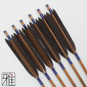 弓道 矢 ミズノ カーボン矢 黒尾羽 WENEW 80BC｜6本組｜翠山弓具店