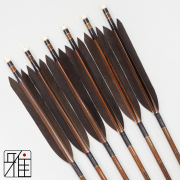 弓道 矢 イーストン カーボン矢 黒手羽 8023｜6本組｜翠山弓具店