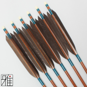 独特な 弓道 矢 7622｜6本組｜翠山弓具店 黒手羽 カーボン矢 ハヤブサ メンズウェア