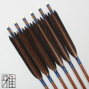 弓道 矢 ハヤブサ カーボン矢 黒手羽 7622｜6本組｜翠山弓具店