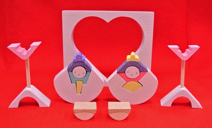 ハートびな小,小黒三郎,U-PLAN,組み木