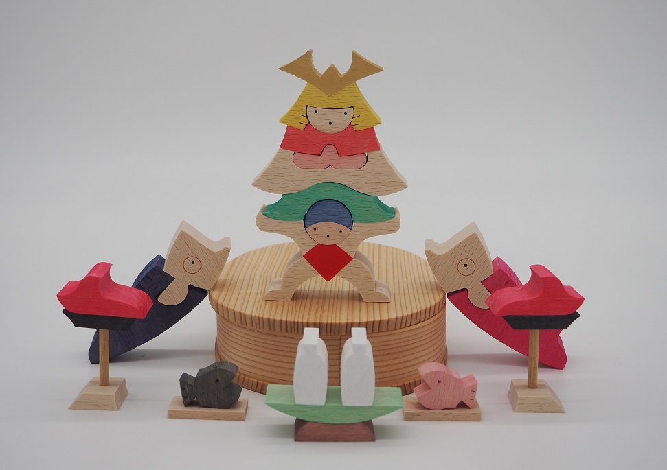 鯉武者と金太,KK247,小黒三郎,組木の節句人形,遊プラン