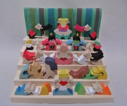 里山円武者五段飾り,KK246,小黒三郎,組み木の節句人形,遊プラン