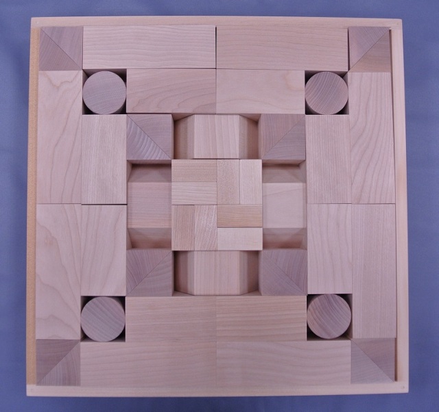 童具館WAKU-BLOCK45H6ワクブロック45H6◇積み木 厳つ 立方体円柱四角柱