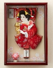 羽子板,額飾り,はごいた