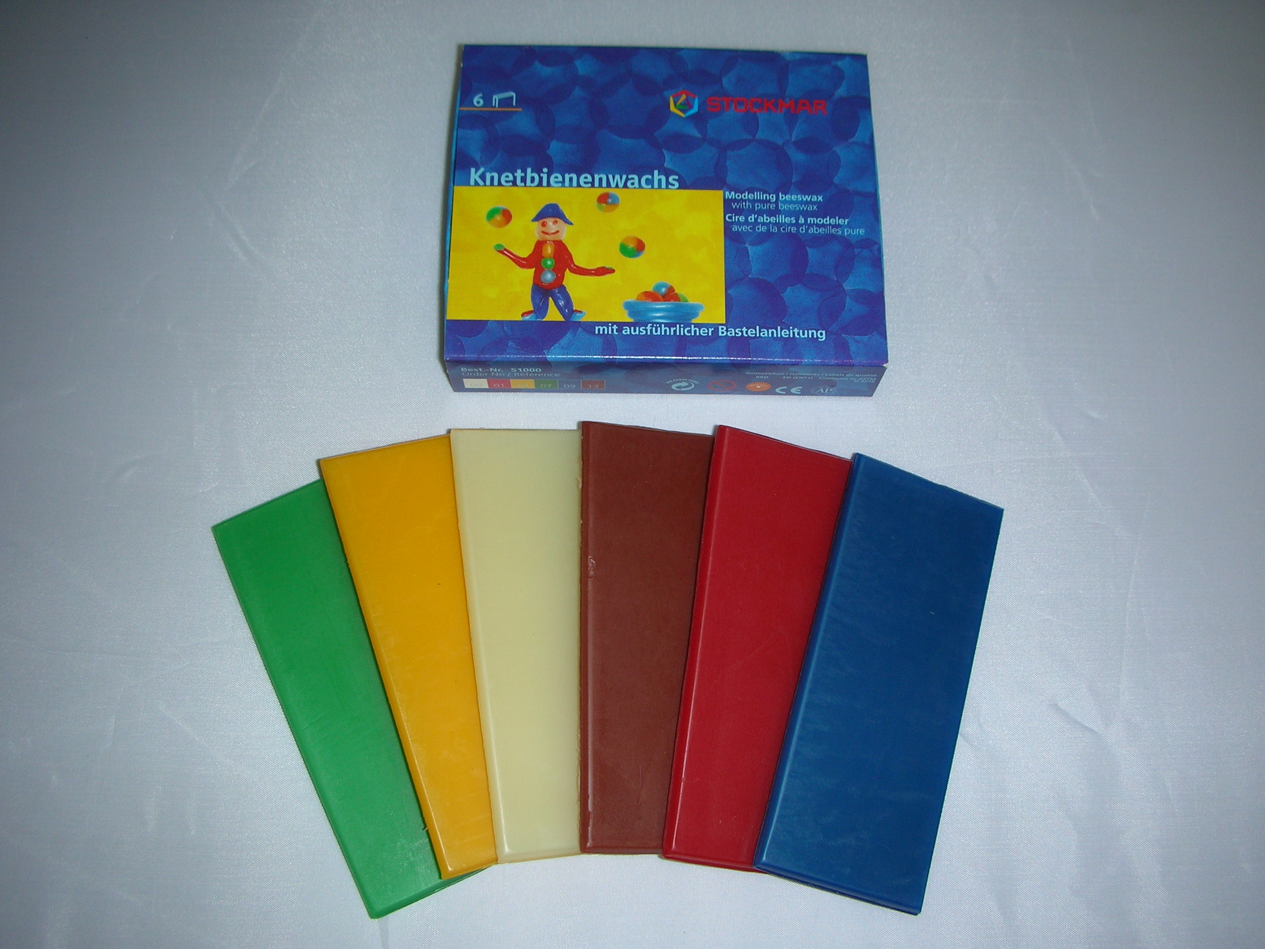 シュトックマー蜜ろう粘土6色　～ナチュラルな色と良い香り。～
