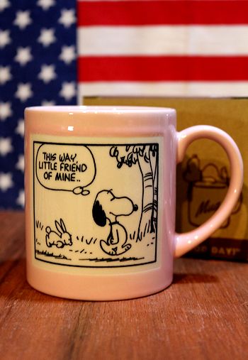 スヌーピーマグカップ ビンテージコミックマグ 300ml くたくたうさぎ Peanuts