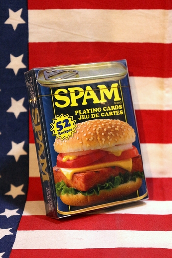 スパムトランプ 裏にスパムのレシピ52種類付き トランプカード Spam 雑貨屋ｓｕｎｂｒｉｄｇｅ