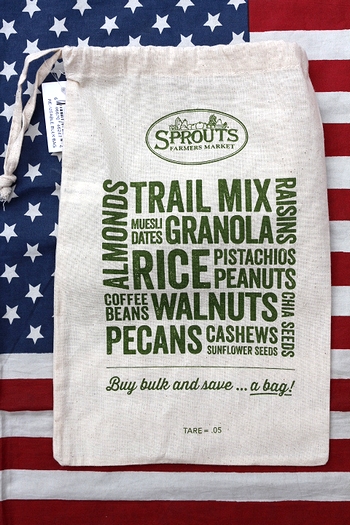スプラウツ巾着 エコバッグ スプラウツファーマーズマーケット オーガニックスーパー Sprouts