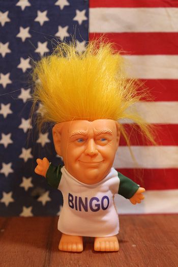 トランプ大統領トロール人形 ｃｍ 髪サラサラ ドナルドトランプ フィギュア アメカジtrump