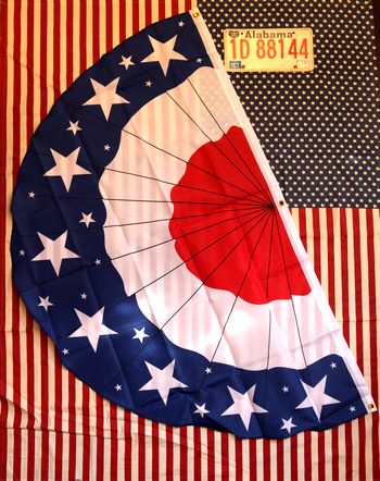 半円アメリカ国旗 バンティングフラッグ 横150cm まん幕星条旗