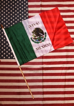 スティックフラッグ メキシコ国旗 30 5 45 7cm アメリカ直輸入 Mexico Flag 雑貨屋ｓｕｎｂｒｉｄｇｅ