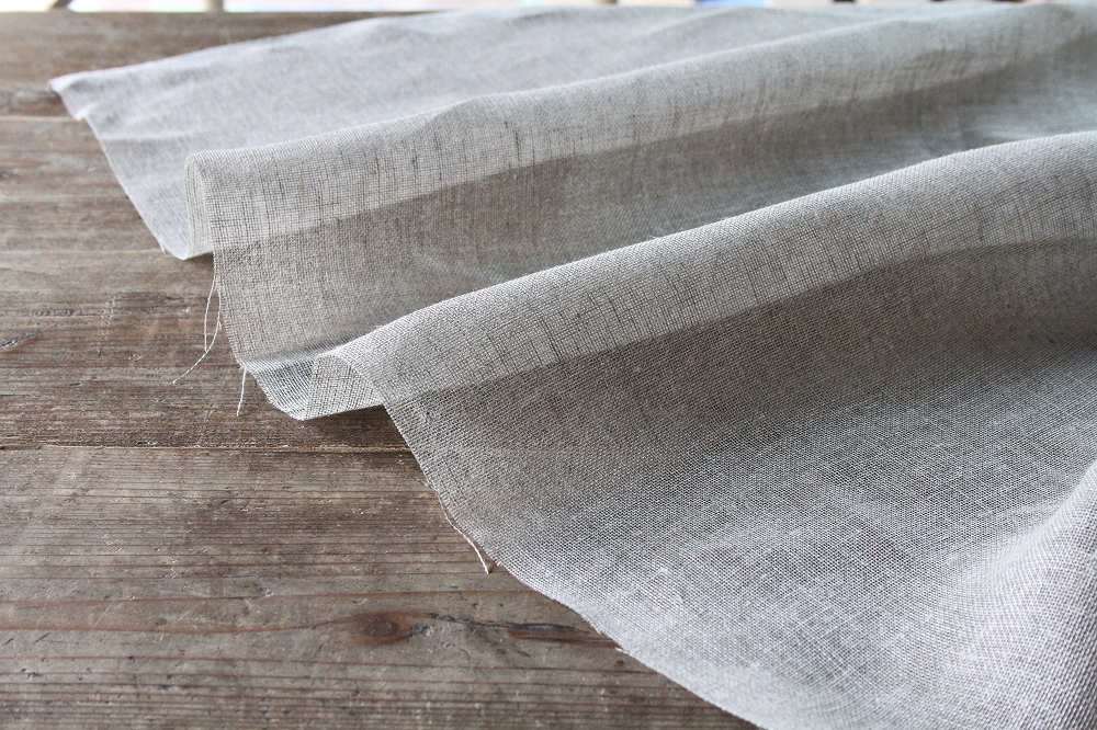 リトアニアリネン　ガーゼ　ナチュラルグレイ