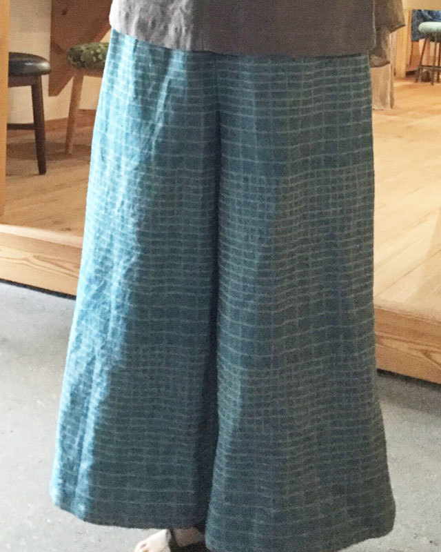 Sunday Treat パターン すっきりワイドパンツ