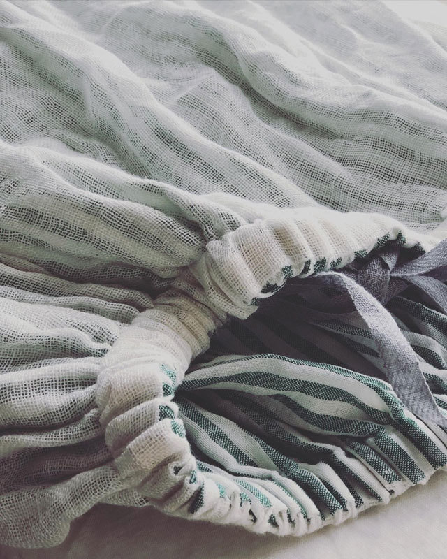 sunday treat リネンキット リバーシブルギャザースカート