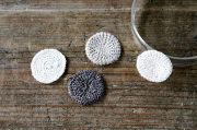 かぎ針編みモチーフ　linen circle スマートレター可