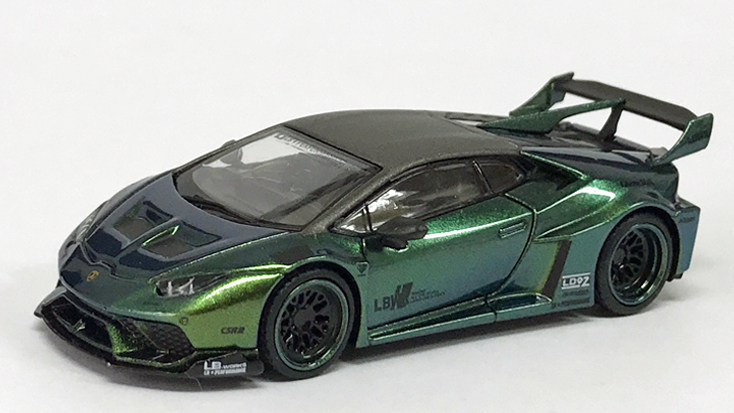 MINI GT 1/64 LB★WORKS ランボルギーニ ウラカン GT マジックグリーン Tarmac Works限定(右ハンドル)