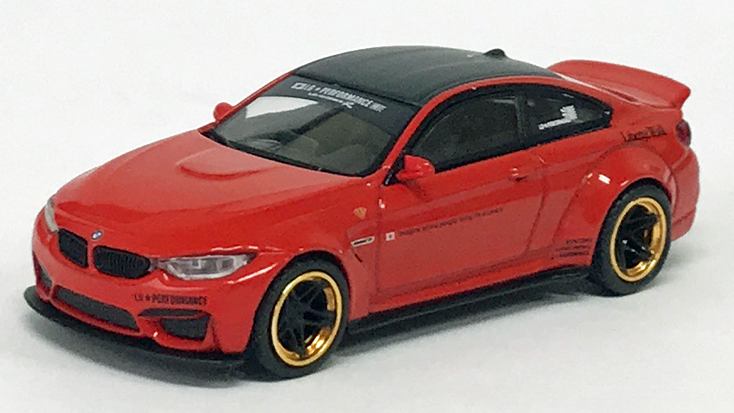 MINI GT 1/64 LB★WORKS BMW M4 レッド(左ハンドル)
