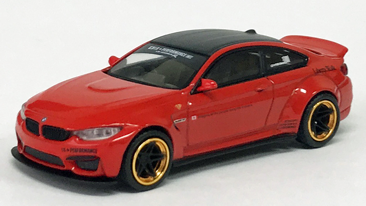 MINI GT 1/64 LB★WORKS BMW M4 レッド(右ハンドル)