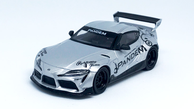 MINI GT 1/64 Pandem Toyota GR スープラ V1.0 シルバー(左ハンドル)