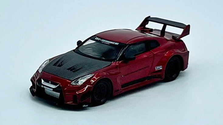 MINI GT 1/64 LB-Silhouette WORKS GT Nissan 35GT-RR バージョン1 ラヴァレッド(右ハンドル)