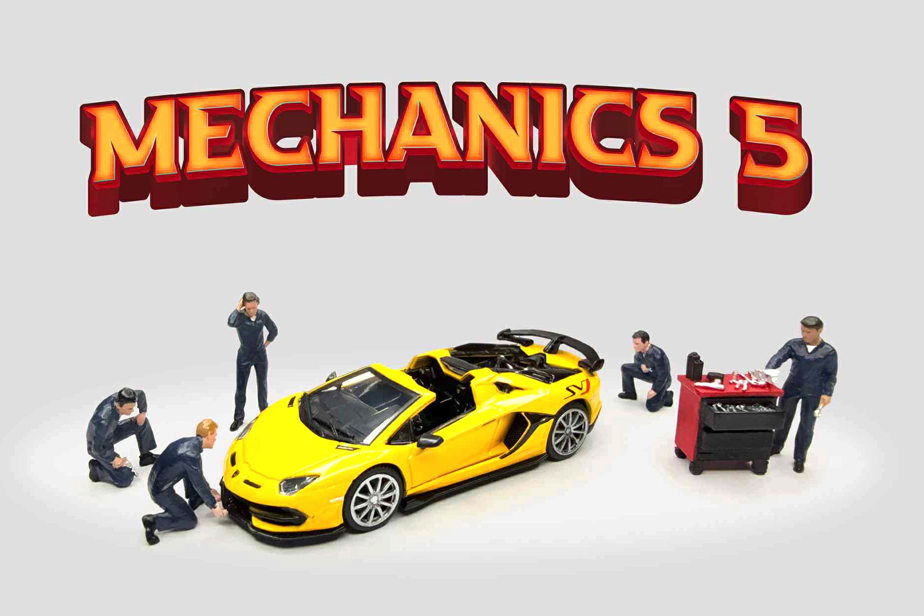 American Diorama 1/64 フィギュア メカニックス 5 6個セット