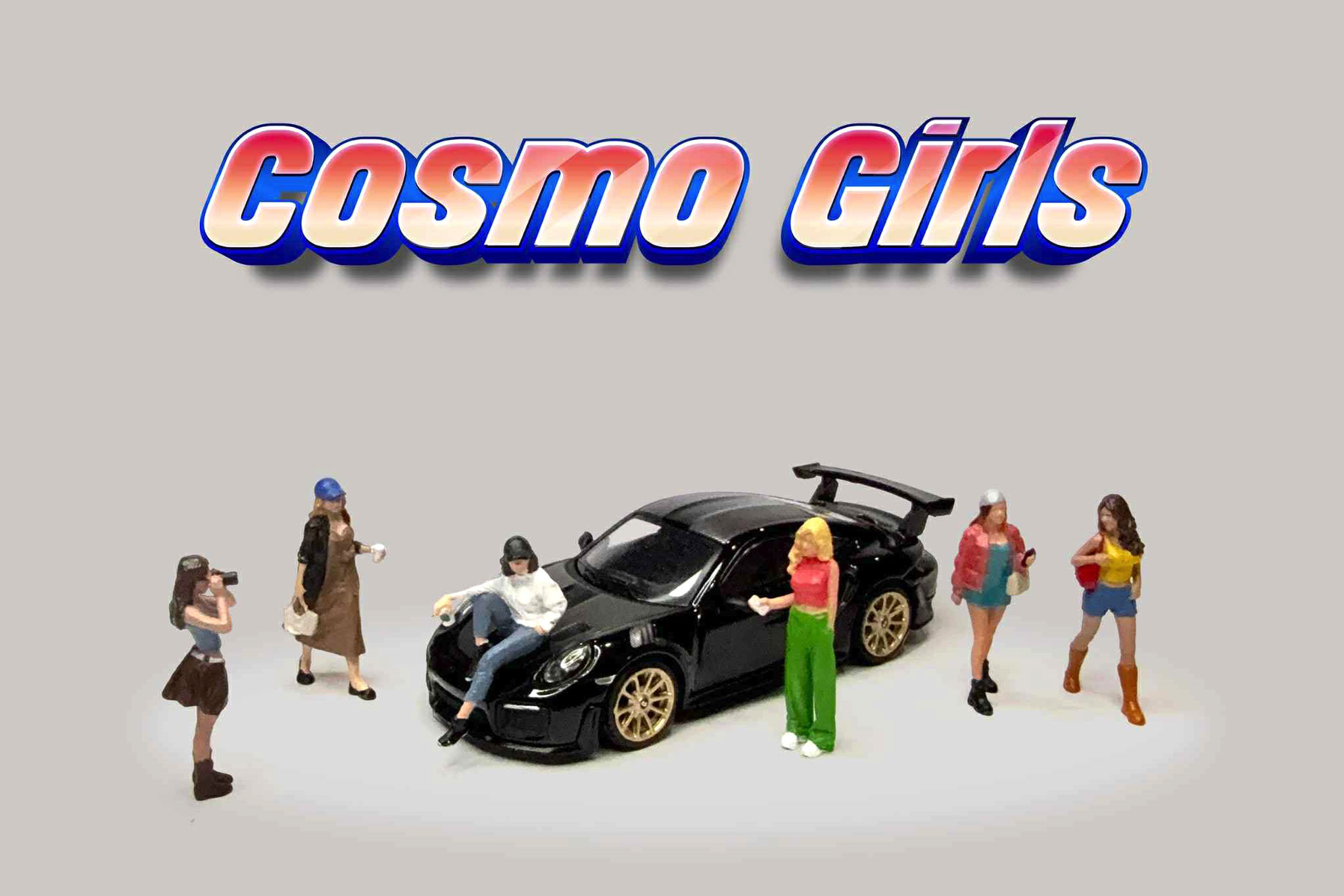 American Diorama 1/64 フィギュア コスモガールズ 6個セット