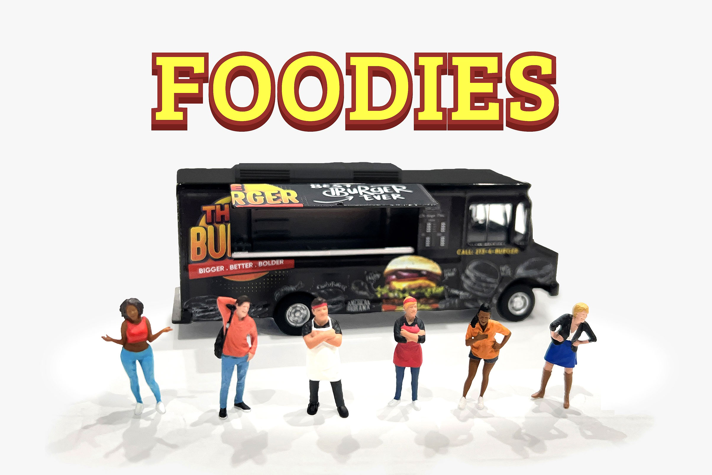 American Diorama 1/64 フィギュア フーディーズ 6個セット