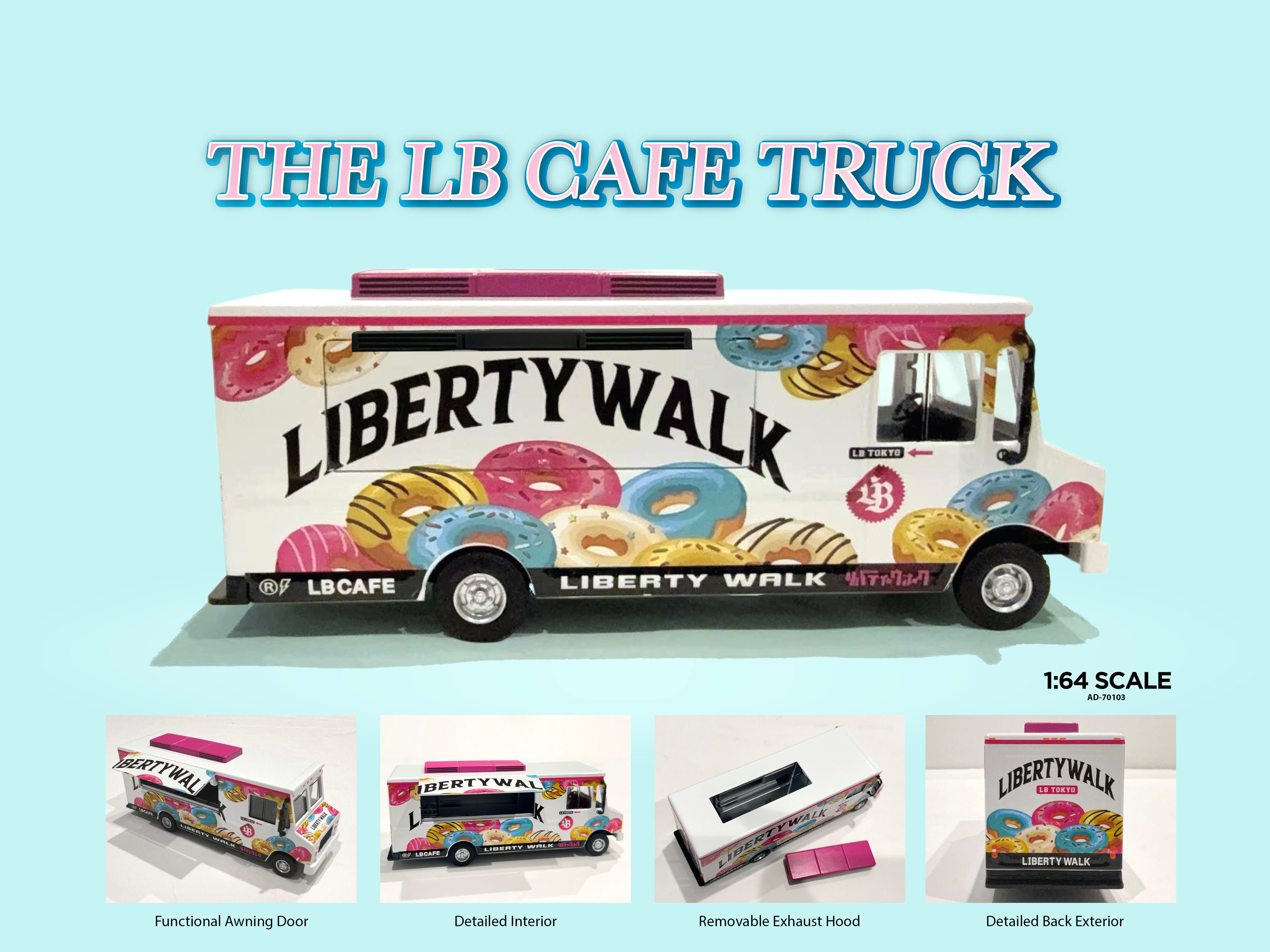 American Diorama 1/64 フードトラック LB Cafe